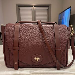 Coach Pebbled Leather Bleeker Brooklyn Handbag